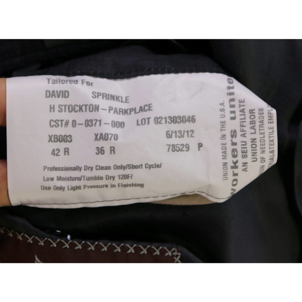 Hickey-Freeman Current Black/Gray Knit Plaid 2-Btn Luxury Wool Suit 42R - Picture 9 of 10